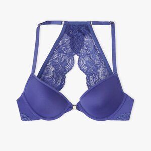 ThirdLove Front Closure Lace Racerback Indigo Bra 32C-1/2 Special Half Size New